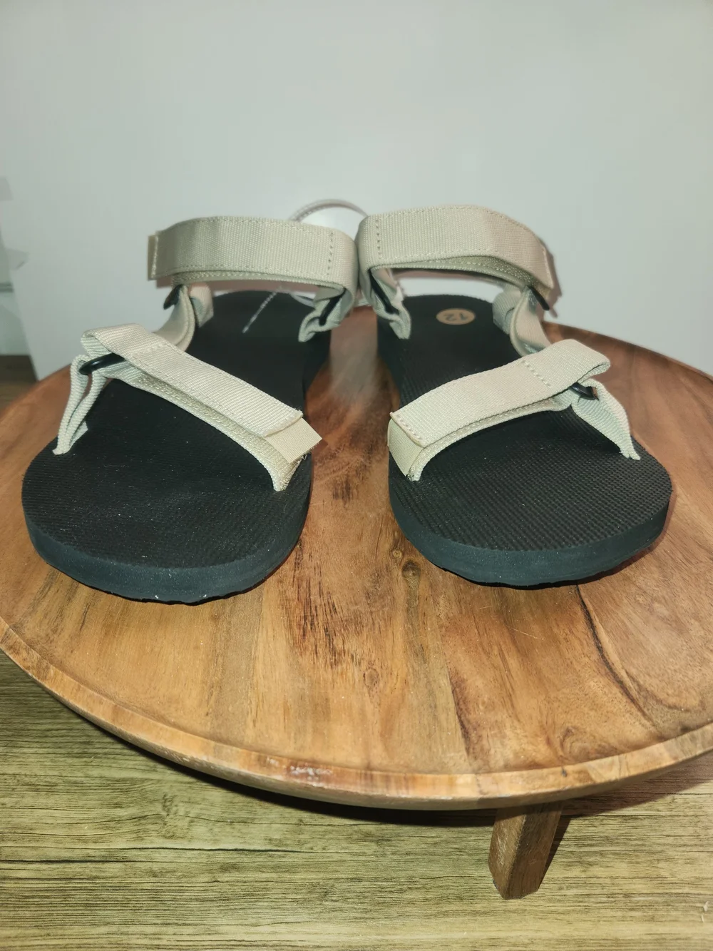 Teva Original Universal Sandals Men's Size 12 White Pepper/Beige & Black NEW